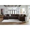 image:imageSignature Design by Ashley MidnightMadness Jumbo Corduroy Chair and a HalfBrown