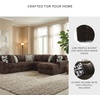 image:imageSignature Design by Ashley MidnightMadness Jumbo Corduroy Chair and a HalfBrown