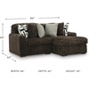 image:imageSignature Design by Ashley MidnightMadness Jumbo Corduroy Chair and a HalfBrown