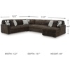image:imageSignature Design by Ashley MidnightMadness Jumbo Corduroy Chair and a HalfBrown