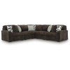 image:imageSignature Design by Ashley MidnightMadness Jumbo Corduroy Chair and a HalfBrown