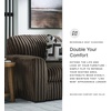 image:imageSignature Design by Ashley MidnightMadness Jumbo Corduroy Chair and a HalfBrown