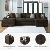 image:imageSignature Design by Ashley MidnightMadness Jumbo Corduroy Chair and a HalfBrown