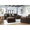image:imageSignature Design by Ashley MidnightMadness Jumbo Corduroy Chair and a HalfBrown