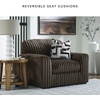 image:imageSignature Design by Ashley MidnightMadness Jumbo Corduroy Chair and a HalfBrown