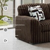 image:imageSignature Design by Ashley MidnightMadness Jumbo Corduroy Chair and a HalfBrown