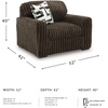 image:imageSignature Design by Ashley MidnightMadness Jumbo Corduroy Chair and a HalfBrown