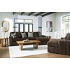 image:imageSignature Design by Ashley MidnightMadness Jumbo Corduroy Chair and a HalfBrown