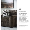 image:imageSignature Design by Ashley MidnightMadness Jumbo Corduroy Chair and a HalfBrown
