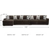 image:imageSignature Design by Ashley MidnightMadness Jumbo Corduroy Chair and a HalfBrown