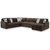 image:imageSignature Design by Ashley MidnightMadness Jumbo Corduroy Chair and a HalfBrown