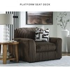 image:imageSignature Design by Ashley MidnightMadness Jumbo Corduroy Chair and a HalfBrown