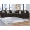 image:imageSignature Design by Ashley MidnightMadness Jumbo Corduroy Chair and a HalfBrown