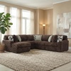 image:imageSignature Design by Ashley MidnightMadness Jumbo Corduroy Chair and a HalfBrown