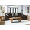 image:imageSignature Design by Ashley MidnightMadness Jumbo Corduroy Chair and a HalfBrown