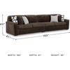 image:imageSignature Design by Ashley MidnightMadness Jumbo Corduroy Chair and a HalfBrown