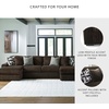 image:imageSignature Design by Ashley MidnightMadness Jumbo Corduroy Chair and a HalfBrown