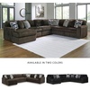 image:imageSignature Design by Ashley MidnightMadness Jumbo Corduroy Chair and a HalfBrown