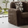 image:imageSignature Design by Ashley MidnightMadness Jumbo Corduroy Chair and a HalfBrown