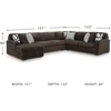 image:imageSignature Design by Ashley MidnightMadness Jumbo Corduroy Chair and a HalfBrown
