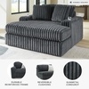image:imageSignature Design by Ashley MidnightMadness Jumbo Corduroy Chair and a HalfGrey