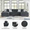 image:imageSignature Design by Ashley MidnightMadness Jumbo Corduroy Chair and a HalfGrey