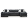 image:imageSignature Design by Ashley MidnightMadness Jumbo Corduroy Chair and a HalfGrey