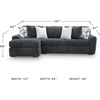image:imageSignature Design by Ashley MidnightMadness Jumbo Corduroy Chair and a HalfGrey