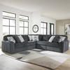 image:imageSignature Design by Ashley MidnightMadness Jumbo Corduroy Chair and a HalfGrey