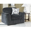 image:imageSignature Design by Ashley MidnightMadness Jumbo Corduroy Chair and a HalfGrey