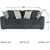 image:imageSignature Design by Ashley MidnightMadness Jumbo Corduroy Chair and a HalfGrey