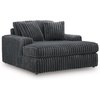 image:imageSignature Design by Ashley MidnightMadness Jumbo Corduroy Chair and a HalfGrey