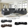 image:imageSignature Design by Ashley MidnightMadness Jumbo Corduroy Chair and a HalfGrey