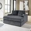 image:imageSignature Design by Ashley MidnightMadness Jumbo Corduroy Chair and a HalfGrey