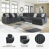 image:imageSignature Design by Ashley MidnightMadness Jumbo Corduroy Chair and a HalfGrey