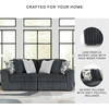 image:imageSignature Design by Ashley MidnightMadness Jumbo Corduroy Chair and a HalfGrey