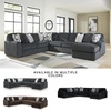 image:imageSignature Design by Ashley MidnightMadness Jumbo Corduroy Chair and a HalfGrey