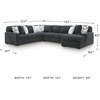 image:imageSignature Design by Ashley MidnightMadness Jumbo Corduroy Chair and a HalfGrey