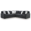 image:imageSignature Design by Ashley MidnightMadness Jumbo Corduroy Chair and a HalfGrey