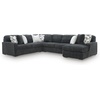 image:imageSignature Design by Ashley MidnightMadness Jumbo Corduroy Chair and a HalfGrey