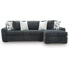 image:imageSignature Design by Ashley MidnightMadness Jumbo Corduroy Chair and a HalfGrey