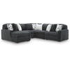 image:imageSignature Design by Ashley MidnightMadness Jumbo Corduroy Chair and a HalfGrey