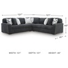 image:imageSignature Design by Ashley MidnightMadness Jumbo Corduroy Chair and a HalfGrey