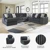 image:imageSignature Design by Ashley MidnightMadness Jumbo Corduroy Chair and a HalfGrey
