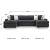 image:imageSignature Design by Ashley MidnightMadness Jumbo Corduroy Chair and a HalfGrey
