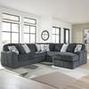 image:imageSignature Design by Ashley MidnightMadness Jumbo Corduroy Chair and a HalfGrey