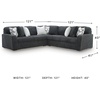 image:imageSignature Design by Ashley MidnightMadness Jumbo Corduroy Chair and a HalfGrey