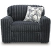 image:imageSignature Design by Ashley MidnightMadness Jumbo Corduroy Chair and a HalfGrey