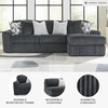 image:imageSignature Design by Ashley MidnightMadness Jumbo Corduroy Chair and a HalfGrey