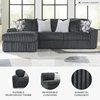 image:imageSignature Design by Ashley MidnightMadness Jumbo Corduroy Chair and a HalfGrey